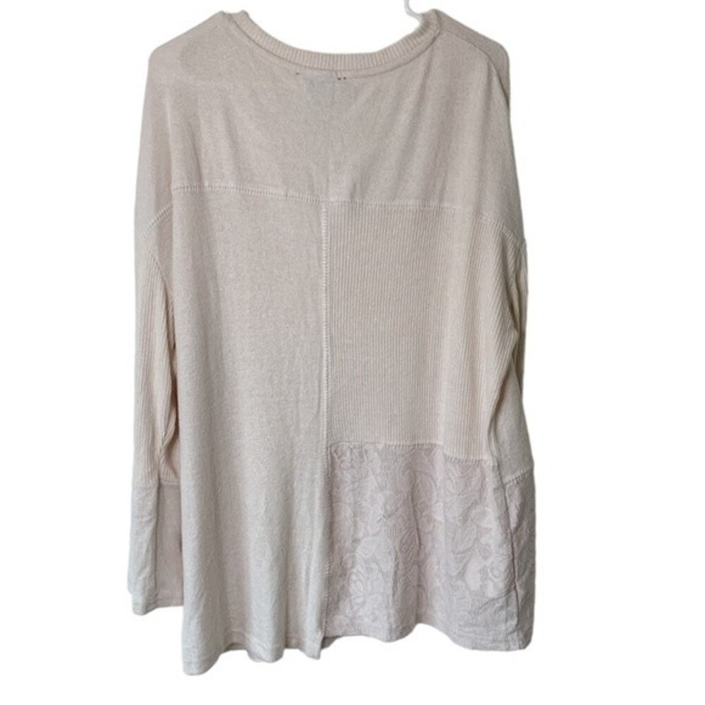 NWT Chelsea & Theodore Light Pink Soft Long Sleeve Blouse Size XL Women